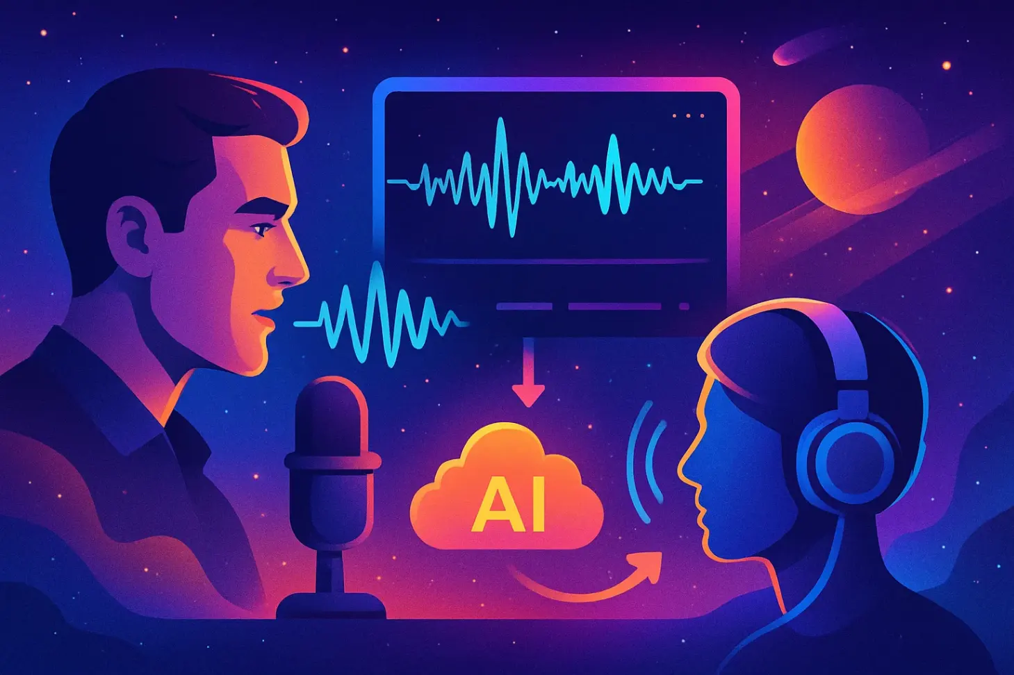Этапы создания уникального AI-голоса